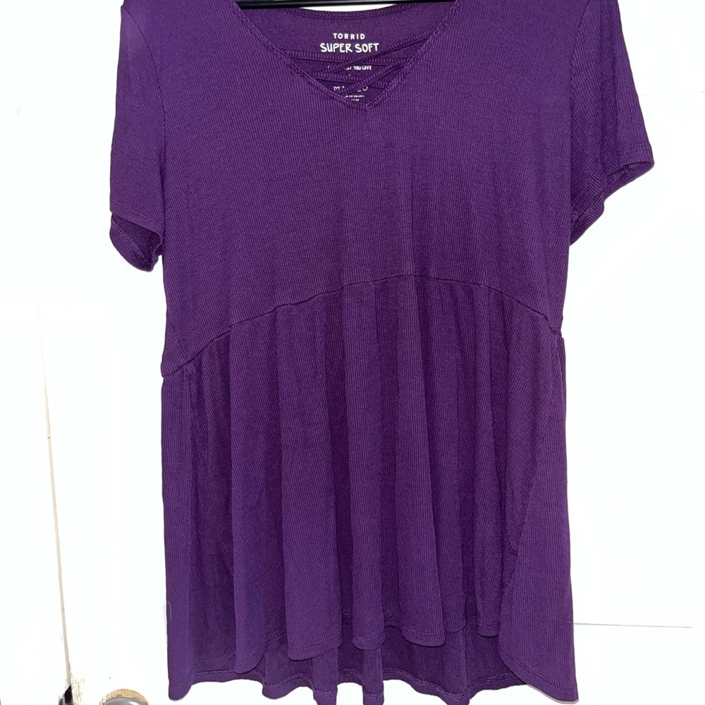 Torrid purple shirt size 2